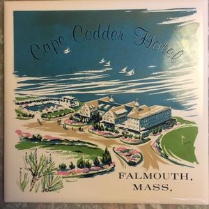 Vintage Cape Codder Hotel Decorative Art Tile